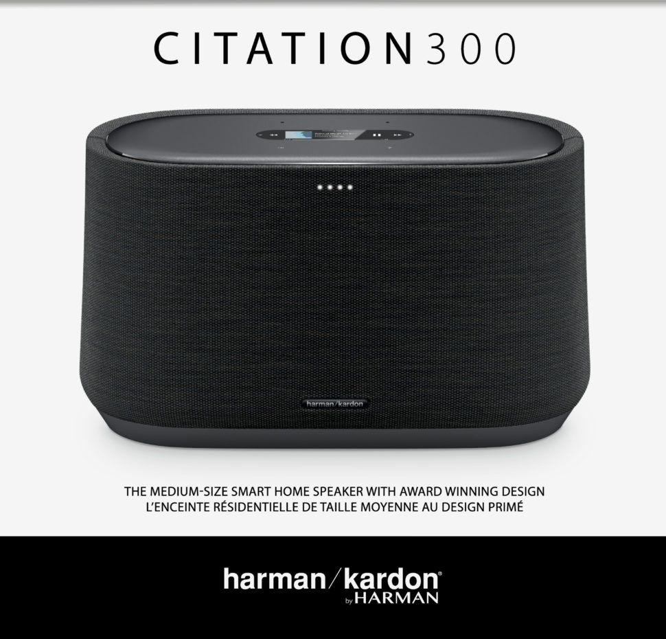 Citation 300, Voice-activated speaker with Google Assistant, LCD
