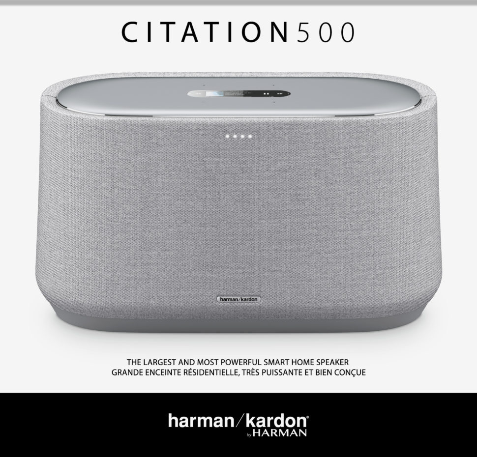 Citation 500, Voice-activated speaker with Google Assistant, LCD